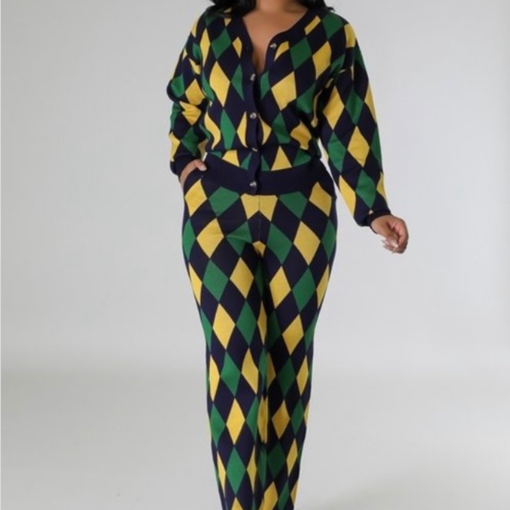 Green and Yellow Matching Set